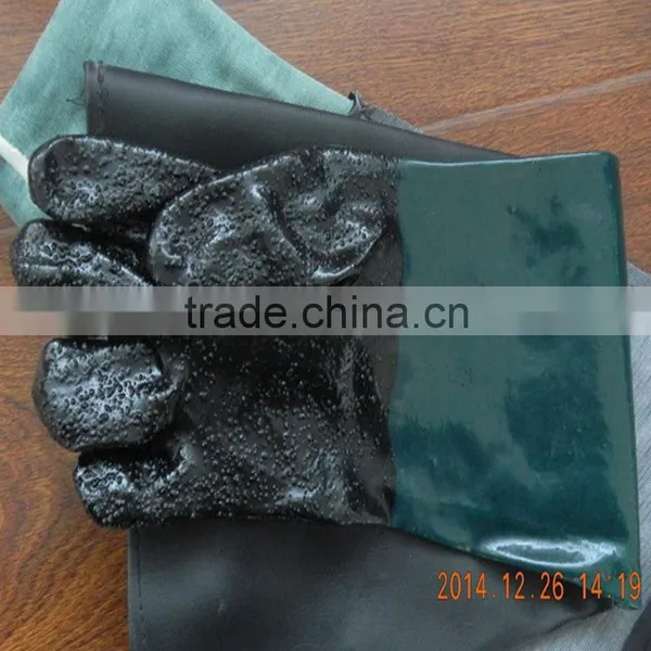 Labor Protection Gloves PVC Sandblast Gloves 60cm photo-2
