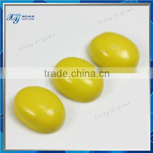 Wholesale Turquoise Rough Yellow Turquoise Conchos Synthetic Stone Beads