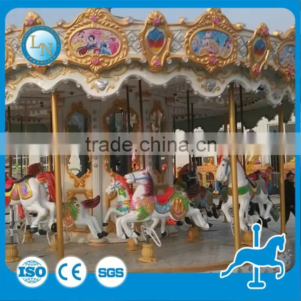 Theme Park Luxury Kiddie Amusement Carousel Horses Ride for Sale photo-3