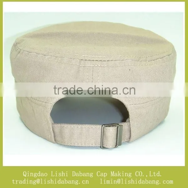 Cotton Twill Material Printed Army Hats, Flat Top Military Cap Travel photo-3