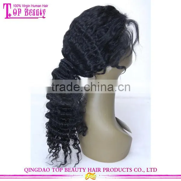 Brazilian Hair Wig in Stock Cheap Ponytail Front Lace Wig With Baby Hair photo-3