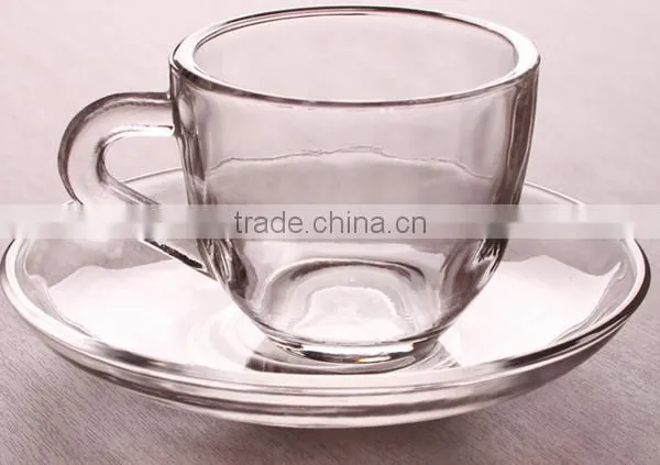 Small Quantity Order Mini Glass Tea Cup and Saucer photo-3