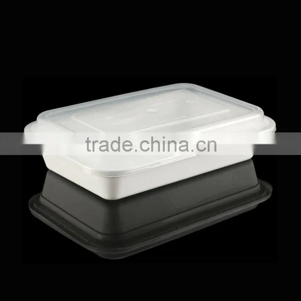 Food Plastic Container PP Dish Plate Plastic Plate 1200ml Sushi Box photo-5