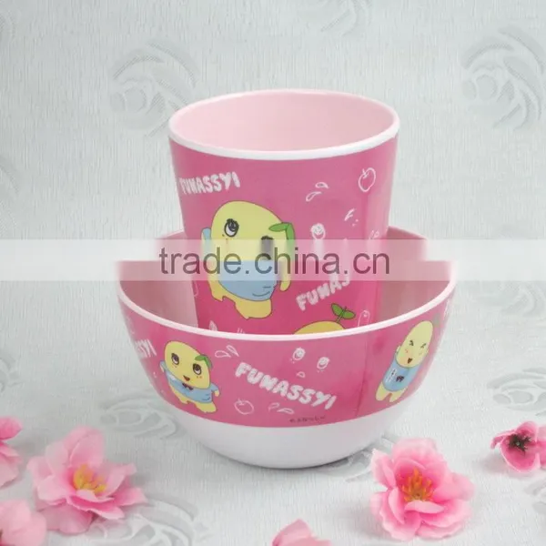 Melamine Bowl With Cup Set for Kids and Children photo-3