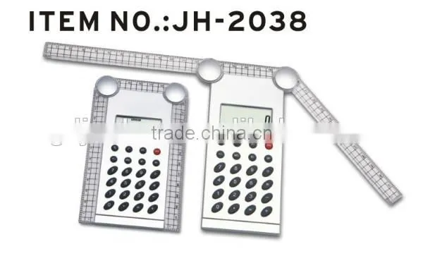Promotional Multi-functional 8 Digits Ruler Calculator With Magnifier photo-6