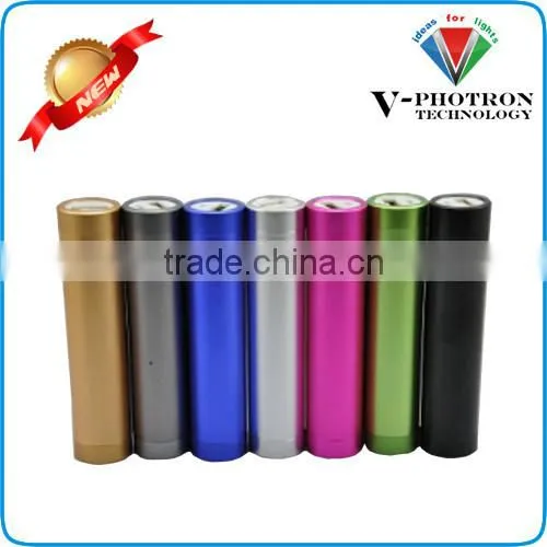 Metal Cyldiner Portable Mobile Power Bank With 2600mah photo-5