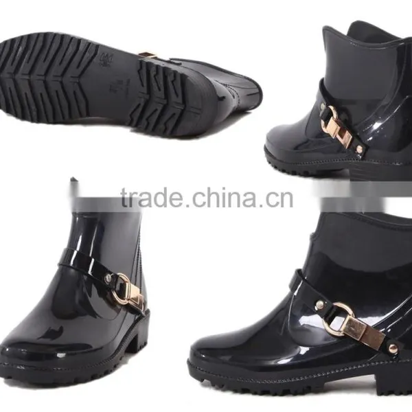 High Quality Cheap PVC Ankle Boots, Garen PVC Rain Boots for Women photo-5