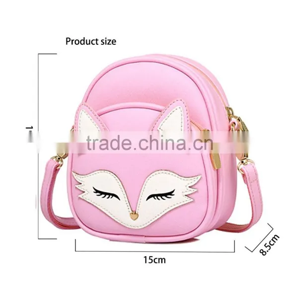 Promotion Fashion Women Leather PU Soft Handbag Cartoon Bag Owl Fox Designer Shoulder Bags photo-2