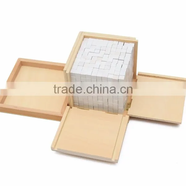 Early Childhood Education Preschool Training Kids Toys Montessori Volume Box With 1000 Cubes photo-2
