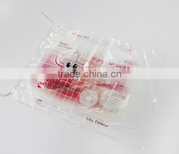 Cosemtic Cotton Puff Printed Drawstring Bags Witn Cotton Line photo-2