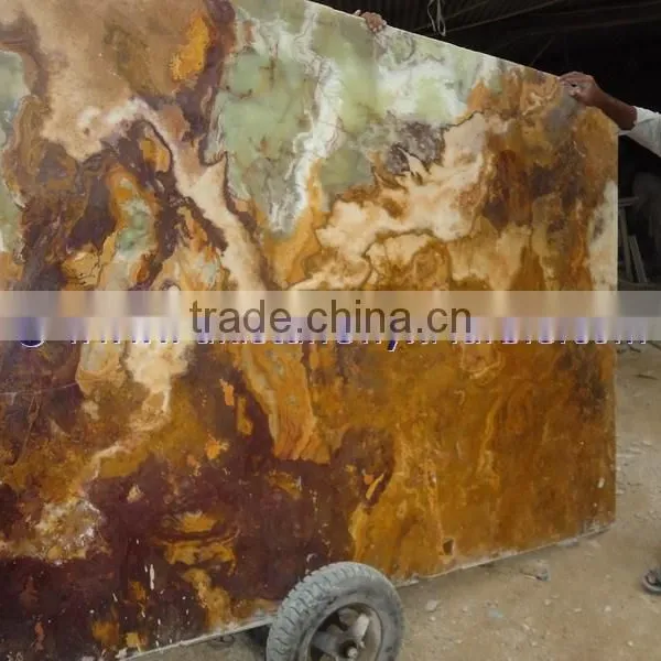 Best Quality Modern BROWN GOLDEN ONYX COUNTERTOPS photo-2