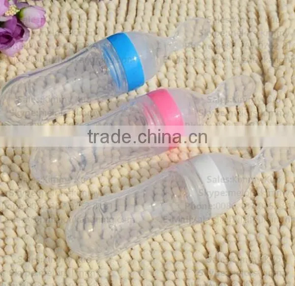 Food Grade Silicone Squeeze Baby Feeder With Spoon photo-5