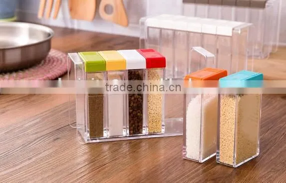 CY136 6 in 1 Plastic Spice Holer Seasoning Box photo-4