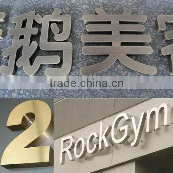 Outdoor Road Sign Stainless Steel Channel Metal Letter Sign Stand photo-5