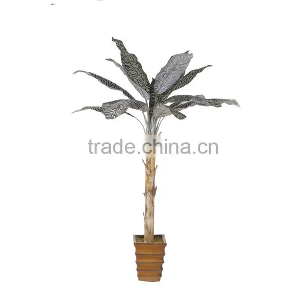 China Manufacturer Artificial Bonsai Banana Tree Leaf Plastic Fake Banana photo-6