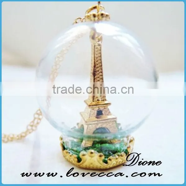 Mini Glass Dome Hanging Clear Glass Balls Rose in Glass Dome photo-2
