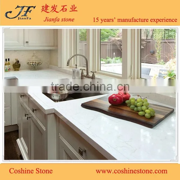 Chinese Factory Prices Artificial Quartz Stone for Kitchen Cabinets photo-2