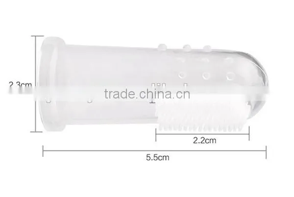 Best Selling China Travel Toothbrush Finger Chewable Rubber Bristle Clear Silicone Adult Toothbrush photo-4