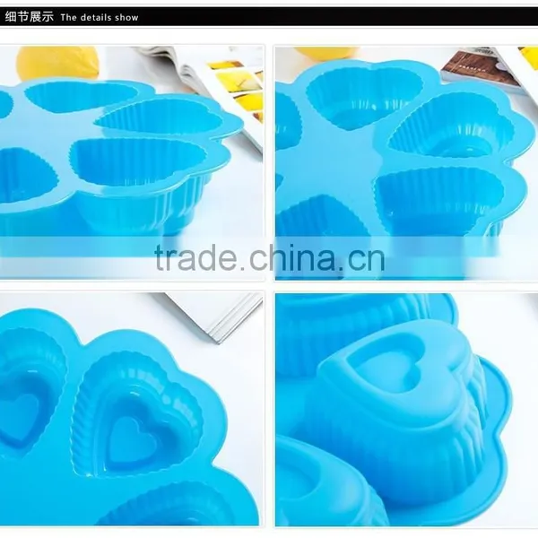 Fashion Heart Shaped Silicone Cake Molds Cake Decorating Tools photo-6
