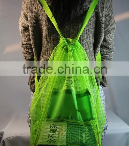 2016 Green Sand Away Carry All Beach Mesh Bag Tote (Swim, Toys, Boating. Etc) photo-3
