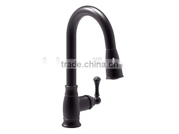 Durable Single Handle Kitchen Faucet With Pull-down photo-2