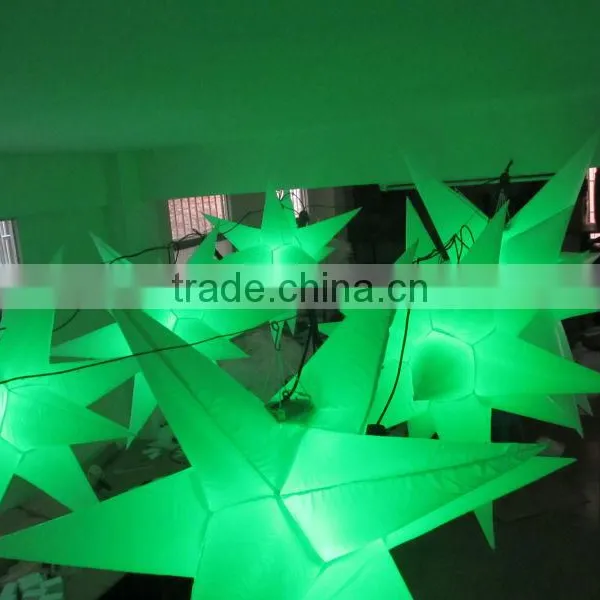 Light Color Luminous Inflatable Lights Inflatable Lighting LED Hanging Star Decoration for Party photo-6