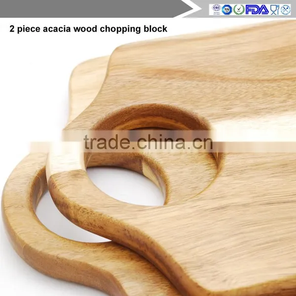 2017 The New 2 Piece Acacia Wood Chopping Board photo-3
