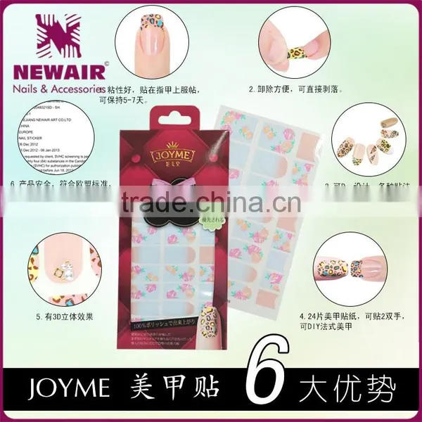 2017 Water Transfer Printing UV Gel Feather Design Nail Foil Sticker photo-4