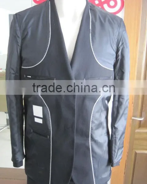 High Quality T/r Suit Latest Design Coat Pant Suit for Young Man photo-3