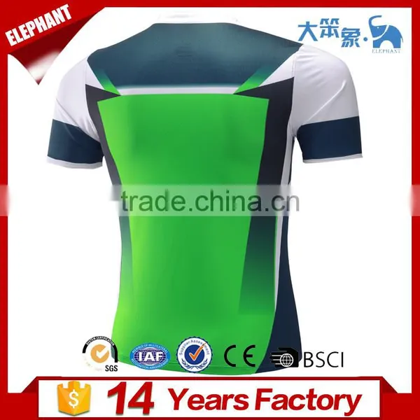 100% Polyester Digital Sublimation Printing Cheap Soccer Jersey photo-2