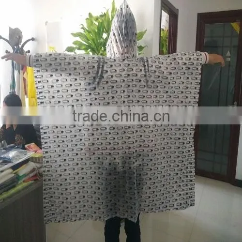 Cheap Reusable Long Peva Raincoat Rain Poncho photo-3
