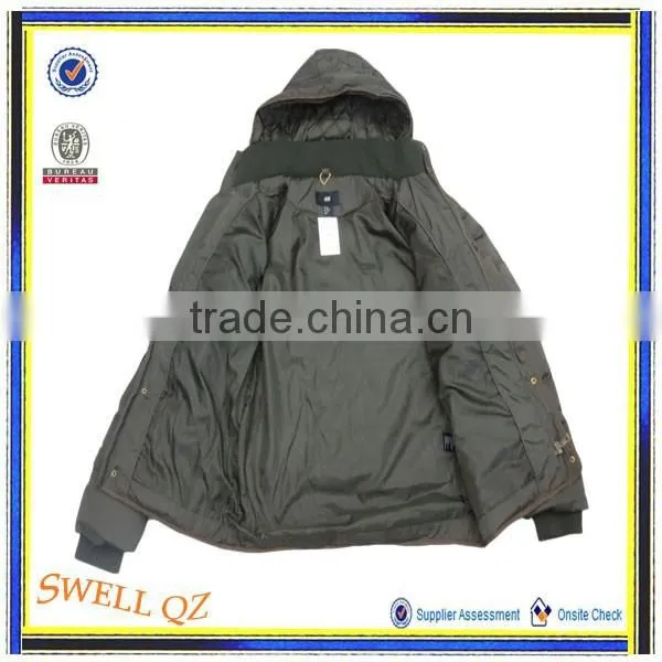 European Fashion Winter Clothes Men Padded Winter Coat With Hood photo-3