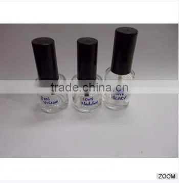 Clear Glass 5 ml Nail Polish Bottle,High Quality Nail Polish Bottle With Cap and Brush photo-3