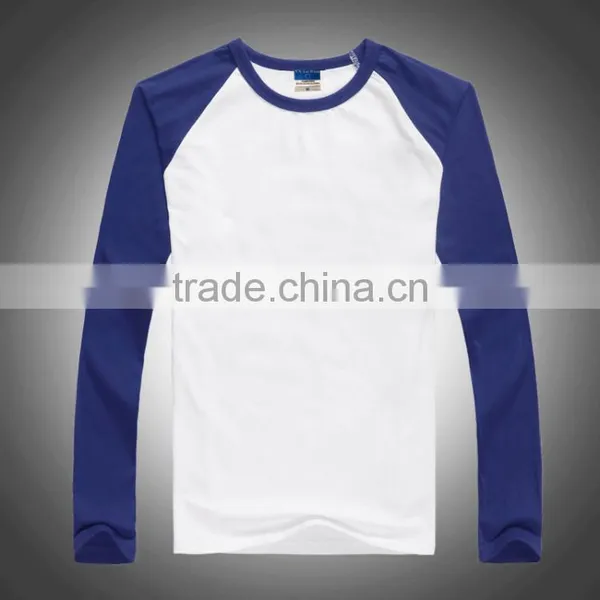Good Quality and Fashion Male Long Sleeve Raglan T Shirt Round Sleeve t Shirt for Men photo-3