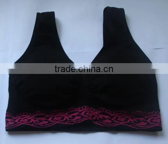 Seamless Fashion Womens Yoga Shorts Girl Sport Seamless Bra photo-3