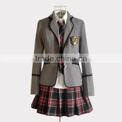 Juqian Wholesale China Factory Price Fashionable Korean High School Uniform Blazer Suits Jacket photo-5