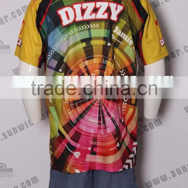 Custom Design Sublimated Dart Jersey Mens Darts Shirts Fashion Design for Dart Clothing photo-4