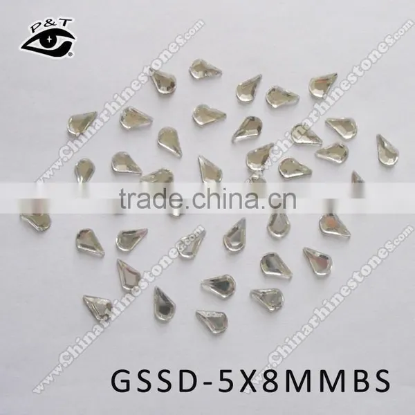 5x8mm Tear Drop Rhinestone Crystal for Clothing Hot Fix Rhinestone photo-2