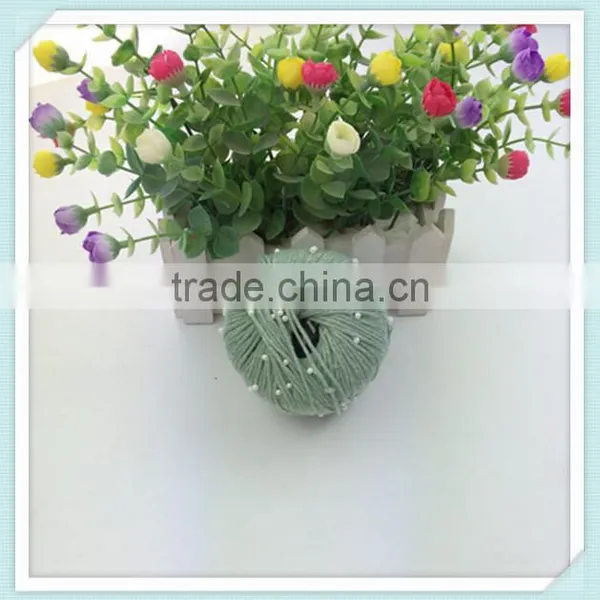 Best Sell 100%cotton Yarn For Knitting With White Jewelry photo-3