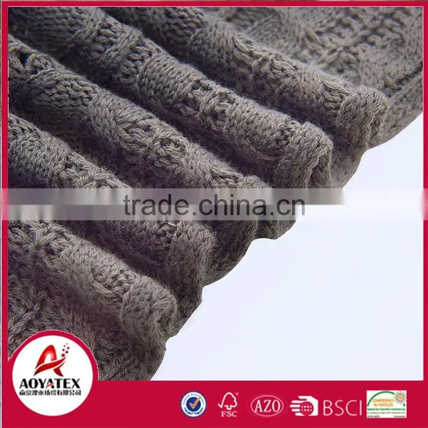 Plain Knitting Crochet 100% Acrylic Throw Blanket With Gift photo-5