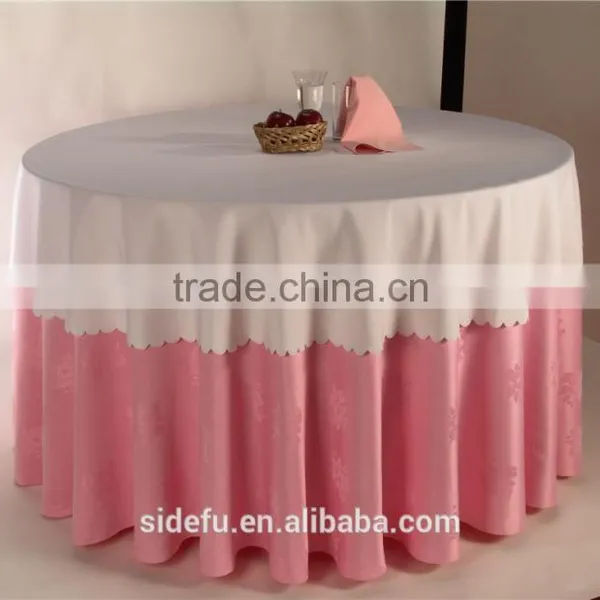 Customized Hotel Round Cheap Dining Table Cloth photo-5