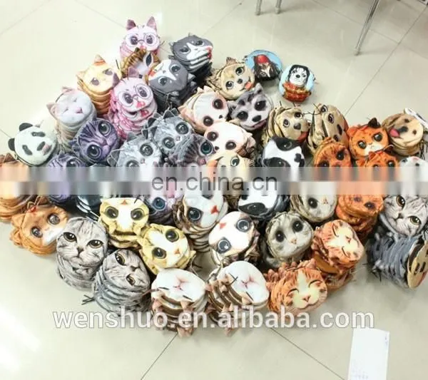 Fashion Cute Cat Face Coin Purses For Teens photo-2