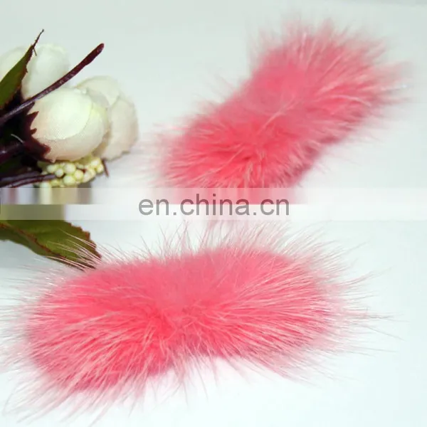 Handmade Real Fur Decoration Wholesale Genuine Fur Bowknot for Girl photo-6