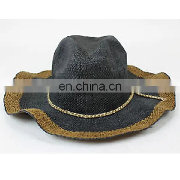 2015 New Fashion Casual Summer Sunscreen Medium Brim Cap Women Straw Hat photo-2