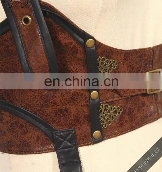 Steampunk Leather Harness-vest photo-5