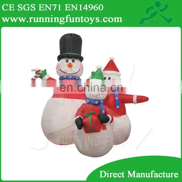 Small Outdoor Inflatable Christmas Snowman, Home Decorations Inflatable Snowman photo-2
