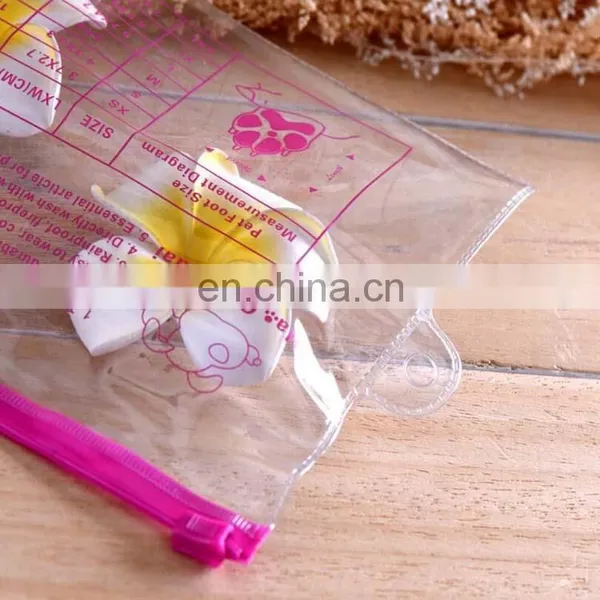 China Manufacture Wholesale Fashional Pvc Zip Lock Bag Clear Pvc Pouch With Customized Printing photo-3