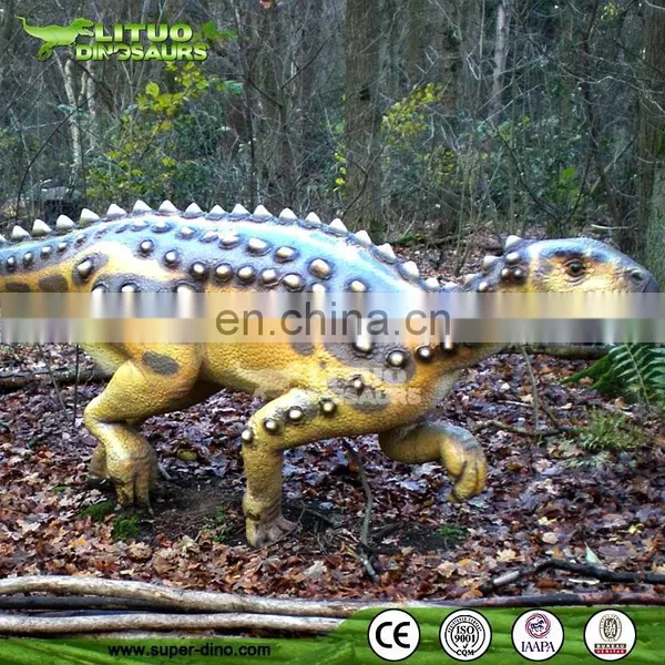 Life Size Dinosaur Animatronic Dinosaur Ankylosaurus Remote Control Walking Dinosaurs photo-5