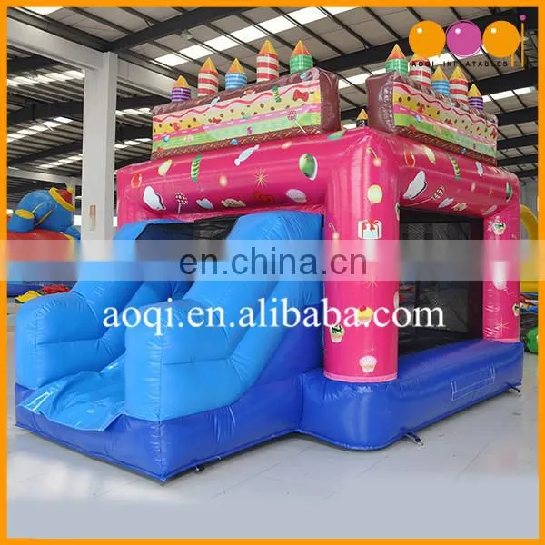 Kid Birthday Present Toy Inflatable Birthday Cake Bouncer for Party Decorate photo-2