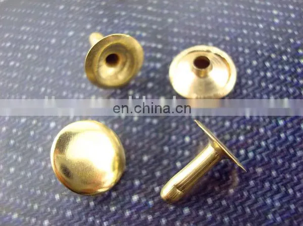 gold round rivet button for garment